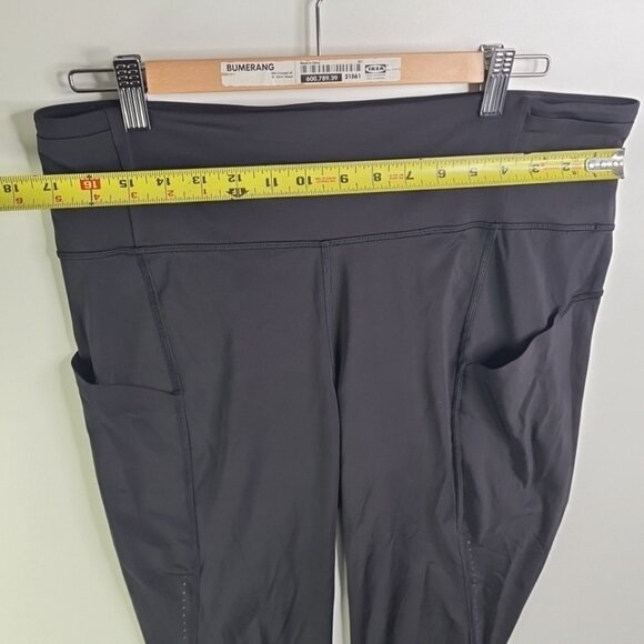 Lululemon Align Pant Deep Black Leggings Capri Running Sports Women SZ 35×30 - Picture 2 of 8